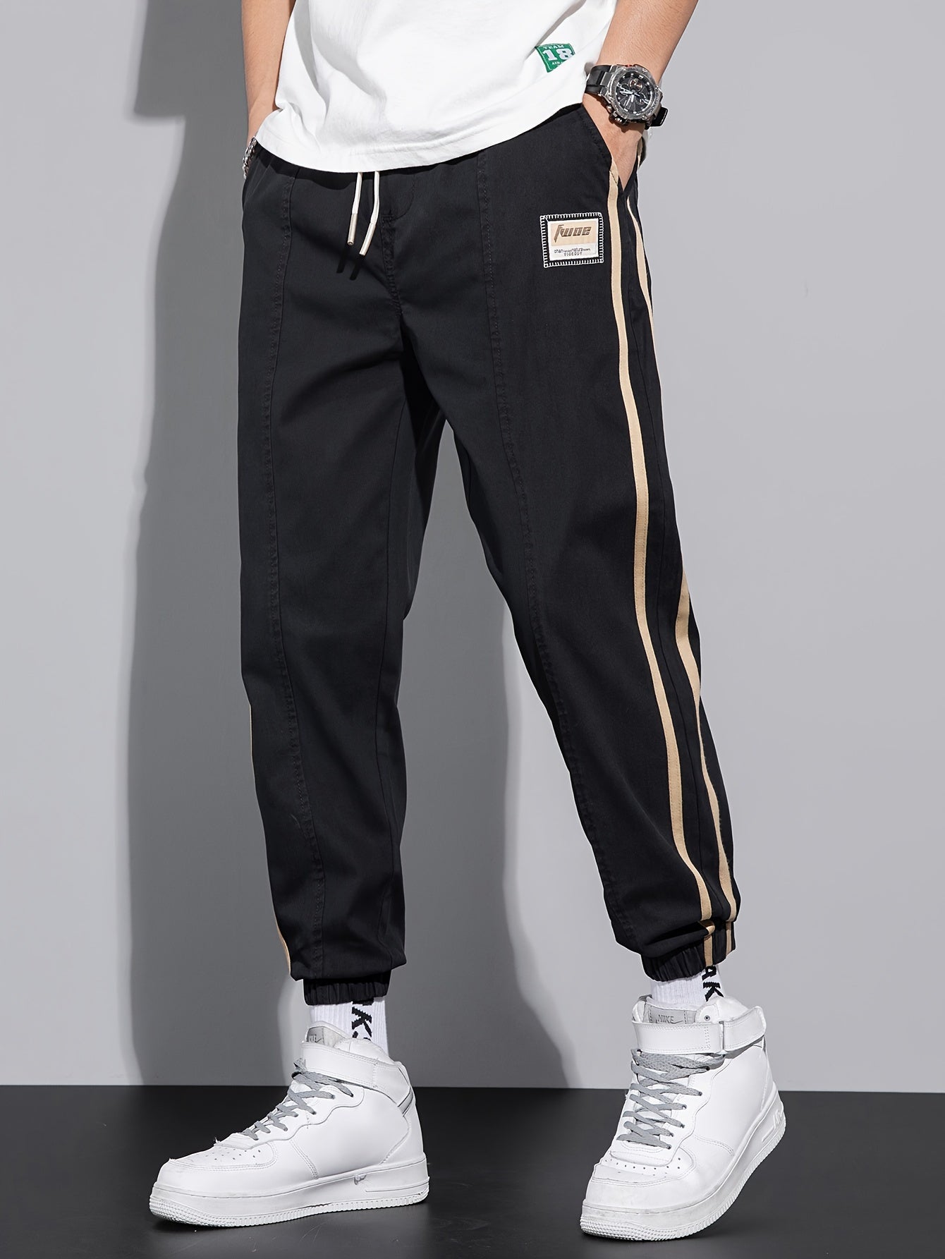 Drawstring Sweatpants Loose Fit Pants Men's Casual Joggers For Men Spring Fall Running Jogging - NEXTRENDBAHRAIN