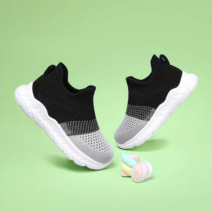 Casual Comfortable Slip On Woven Shoes For Baby Boys, Breathable Lightweight Non-slip Walking Shoes For All Seasons - NEXTRENDBAHRAIN