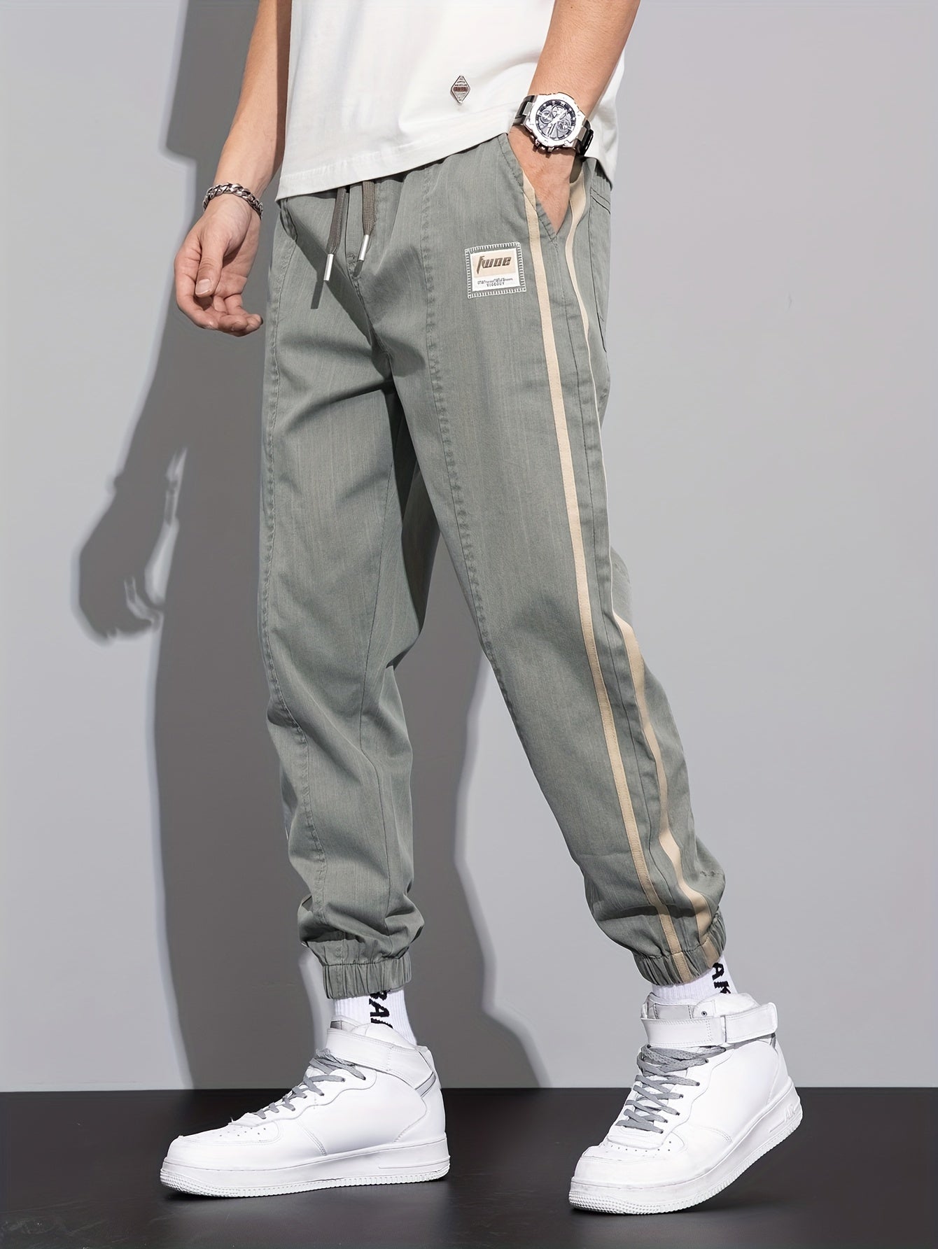 Drawstring Sweatpants Loose Fit Pants Men's Casual Joggers For Men Spring Fall Running Jogging - NEXTRENDBAHRAIN