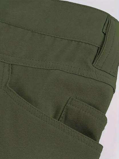 [Top-Rated] Men's Tactical Multi-Pocket Cargo Pants - Durable Polyester & Spandex Blend, Casual Style, Machine Washable NEXTRENDBAHRAIN