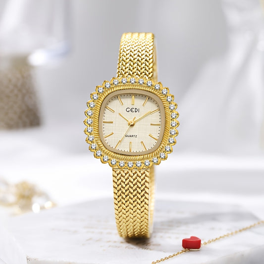 Gadi Vintage Wheat Ear Watch Small Golden Quartz Watch Luxurious Retro Ladies Watch Ideal Choice For Gifts Gifts For Eid - NEXTRENDBAHRAIN