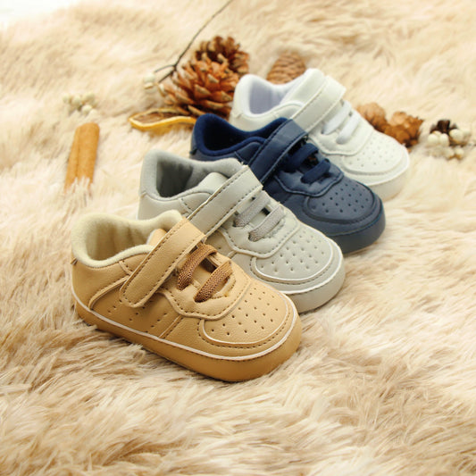 Baby Boys Toddler Hook & Loop Fastener Sneakers - Lightweight, Comfortable & Non-Slip for Indoor & Outdoor Wear! - NEXTRENDBAHRAIN