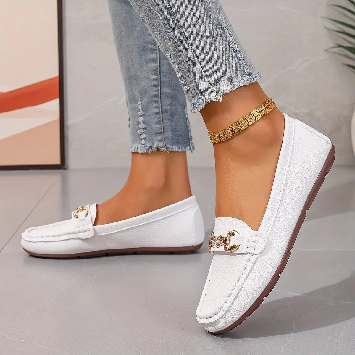 Womens Fashion Pull on Butterfly Decoration Strap Diamond Ladies Shoes - NEXTRENDBAHRAIN