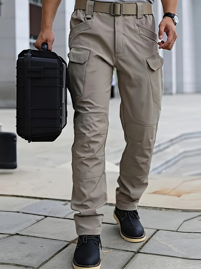 [Top-Rated] Men's Tactical Multi-Pocket Cargo Pants - Durable Polyester & Spandex Blend, Casual Style, Machine Washable NEXTRENDBAHRAIN