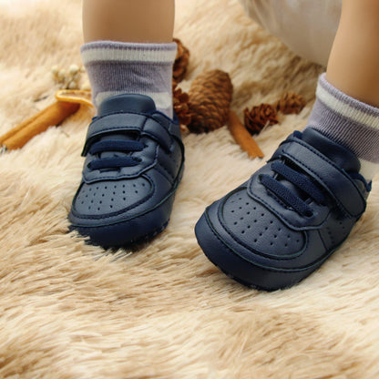 Baby Boys Toddler Hook & Loop Fastener Sneakers - Lightweight, Comfortable & Non-Slip for Indoor & Outdoor Wear! - NEXTRENDBAHRAIN