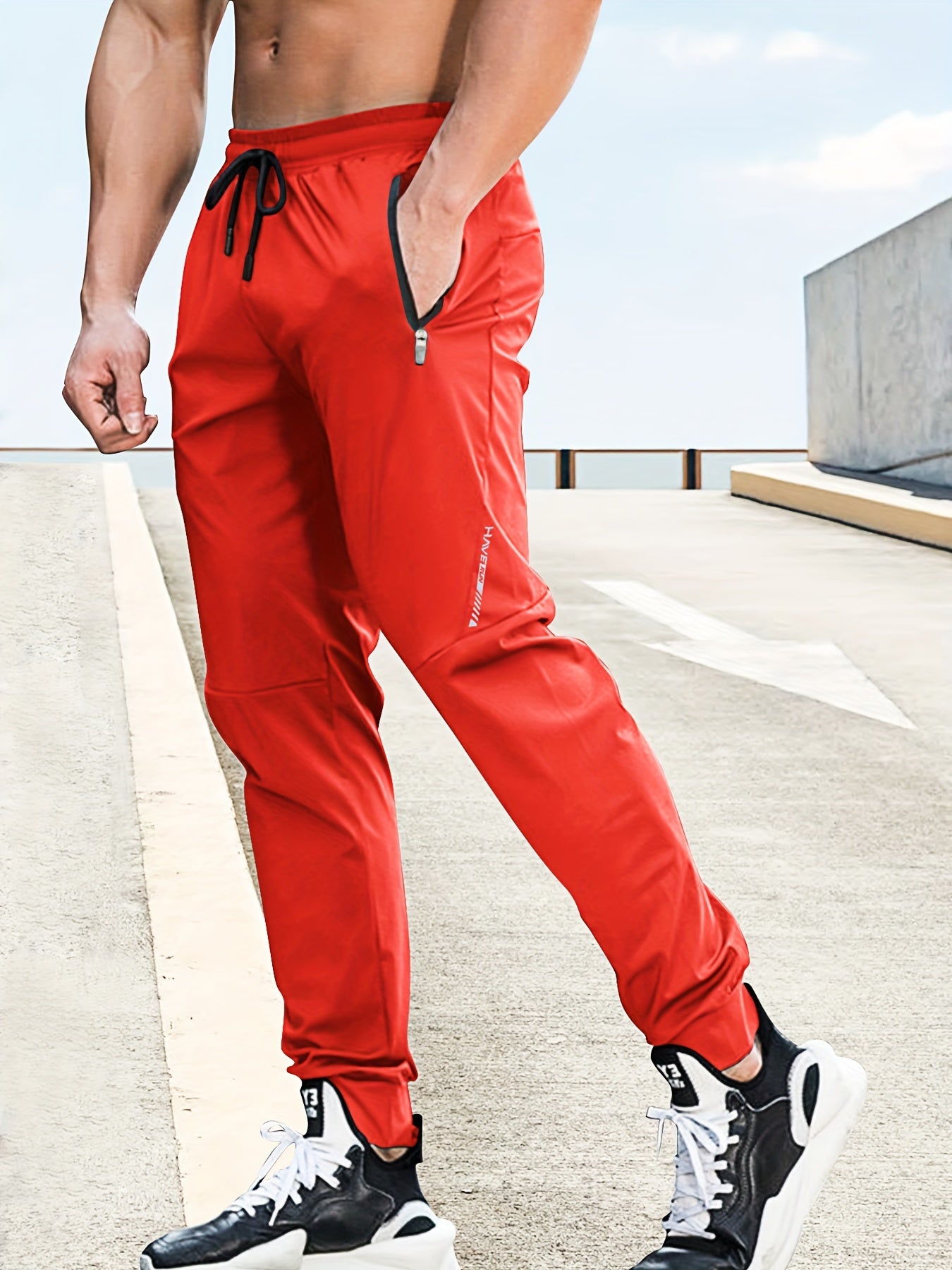 Drawstring Sweatpants Loose Fit Pants Men's Casual Joggers For Men Winter Fall Running Jogging - NEXTRENDBAHRAIN