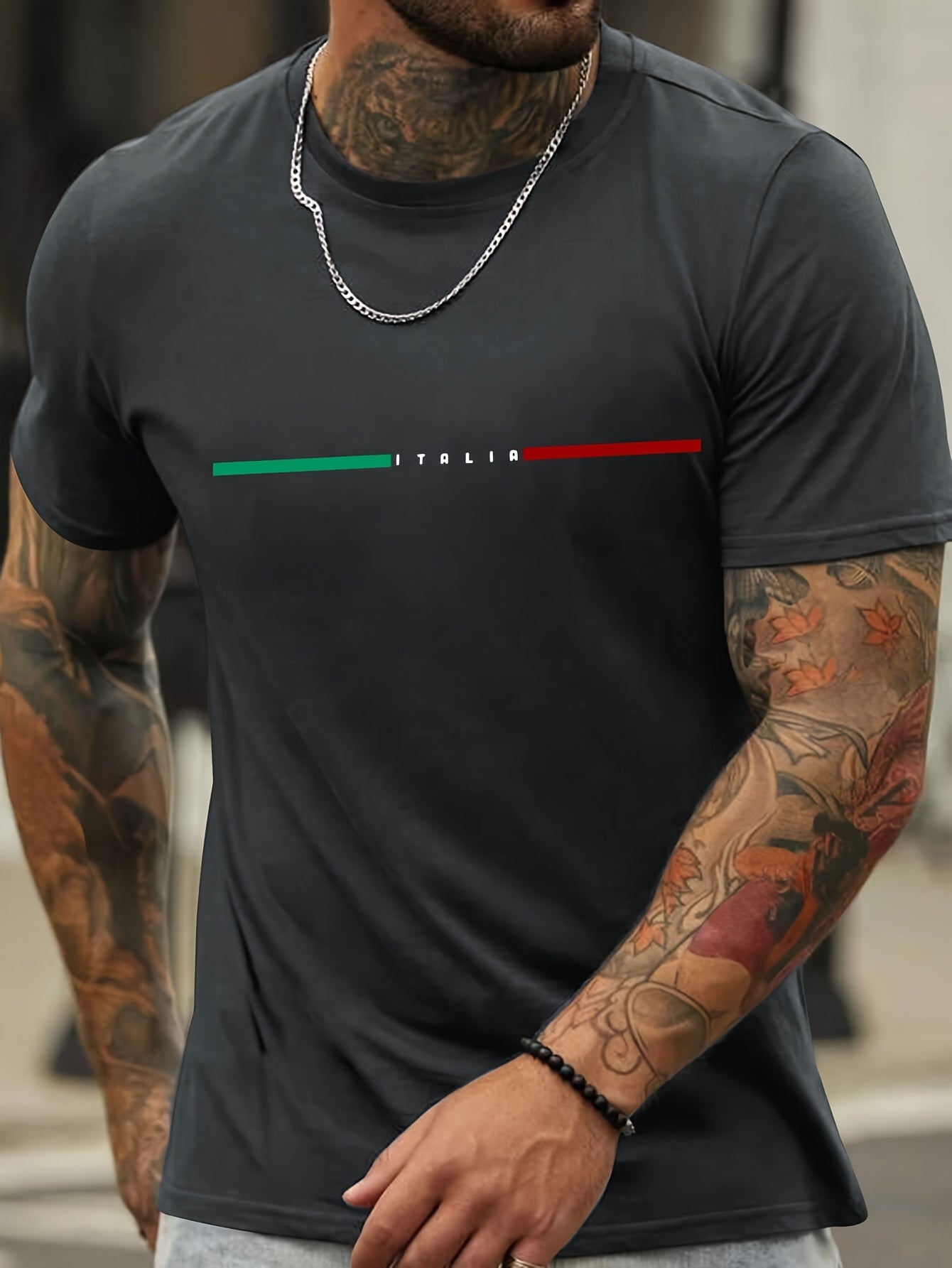 " Paris" Creative Print Casual Novelty T-Shirt For Men, Short Sleeve Summer& Spring Top, Comfort Fit, Stylish Streetwear Crew Neck Tee For Daily Wear - NEXTRENDBAHRAIN