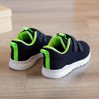 Casual Breathable Woven Shoes For Boys, Lightweight Non Slip Low Top Lace Up Running Shoes For Indoor Outdoor, All Seasons - NEXTRENDBAHRAIN