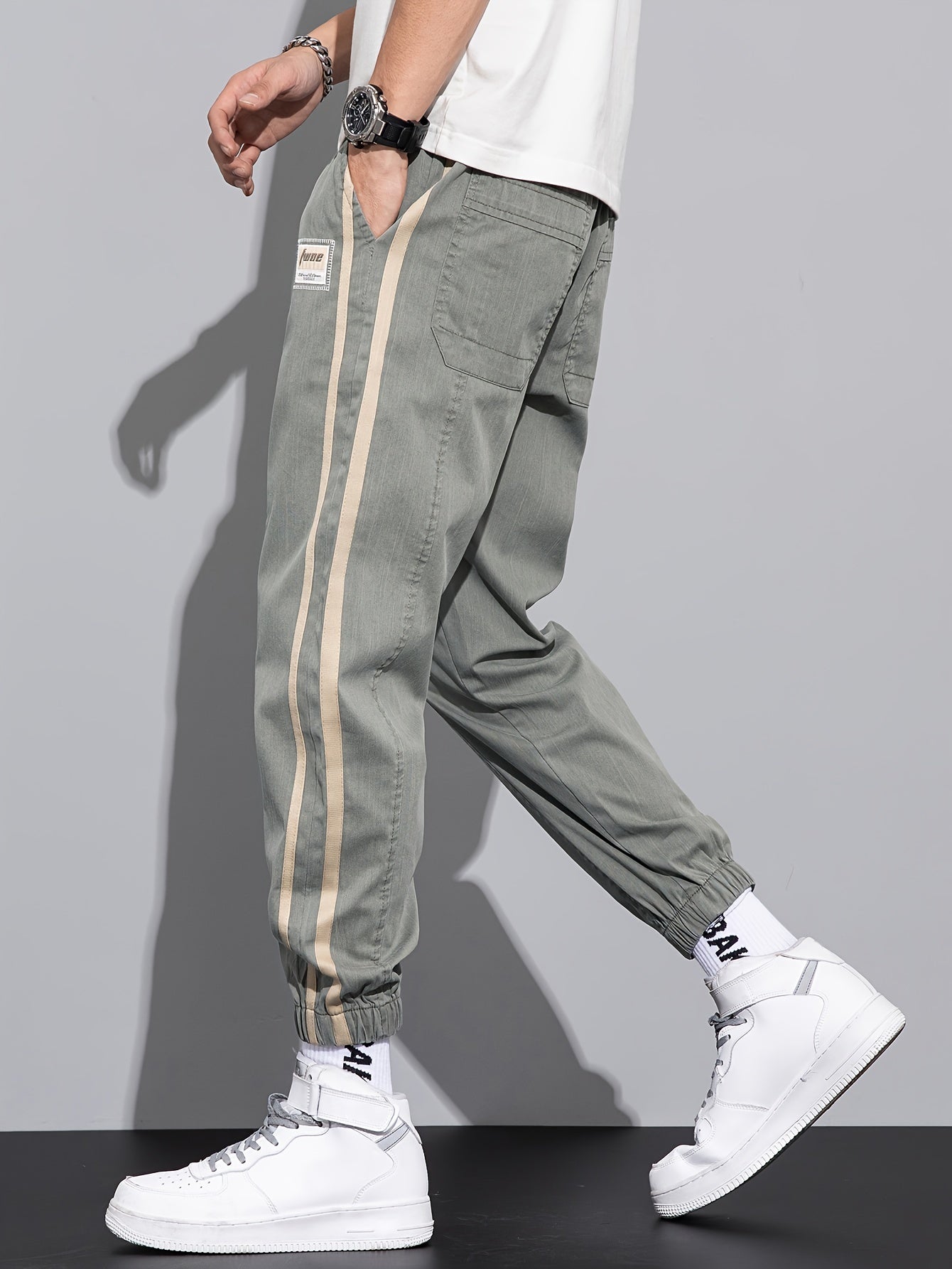 Drawstring Sweatpants Loose Fit Pants Men's Casual Joggers For Men Spring Fall Running Jogging - NEXTRENDBAHRAIN