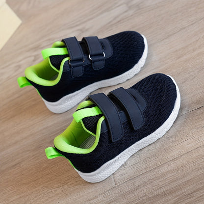 Casual Breathable Woven Shoes For Boys, Lightweight Non Slip Low Top Lace Up Running Shoes For Indoor Outdoor, All Seasons - NEXTRENDBAHRAIN