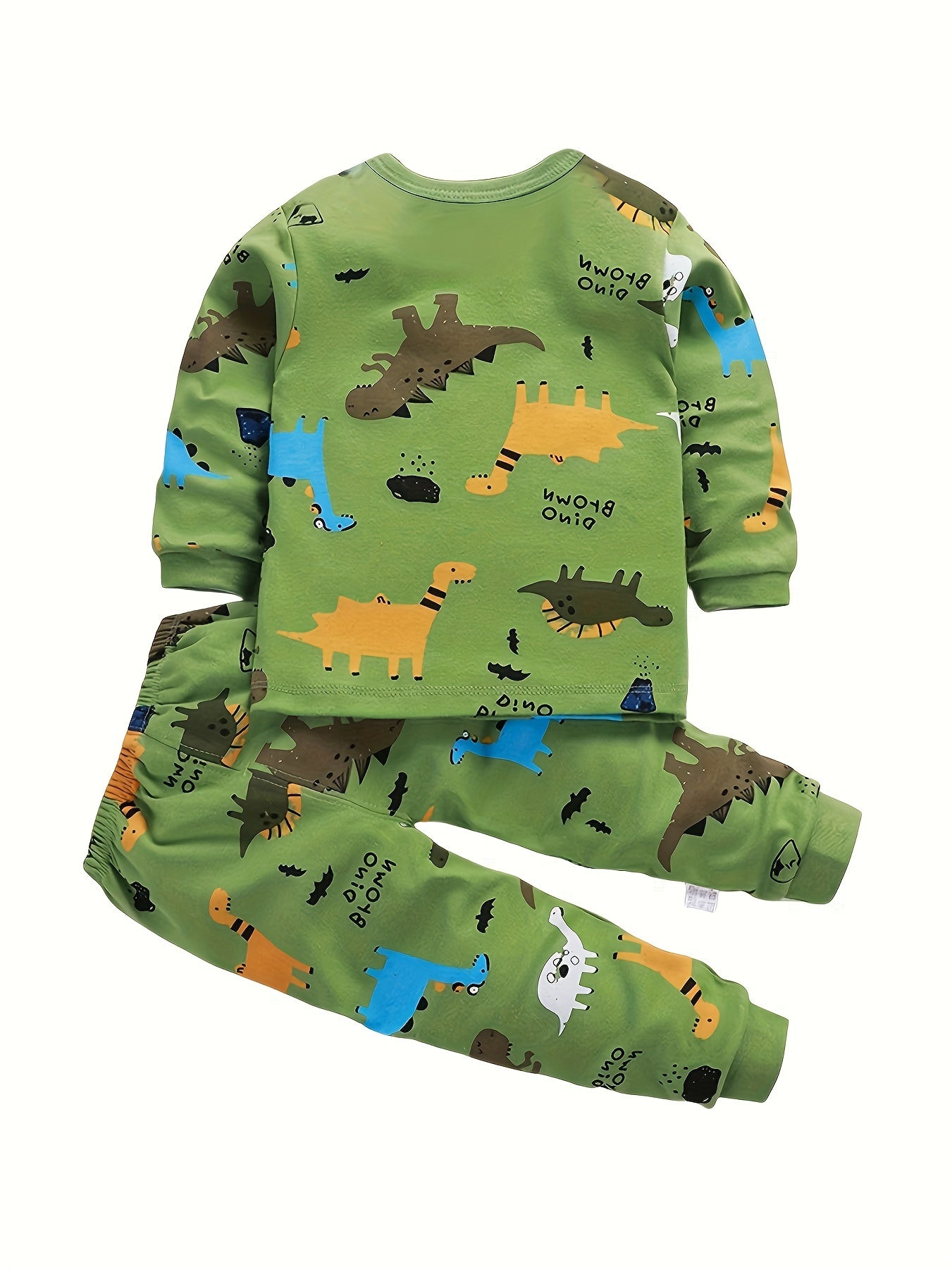 Boys' Cozy Cotton Clothing Set - Cartoon Print, Long Sleeve Top & Pants for Fall/Winter - NEXTRENDBAHRAIN