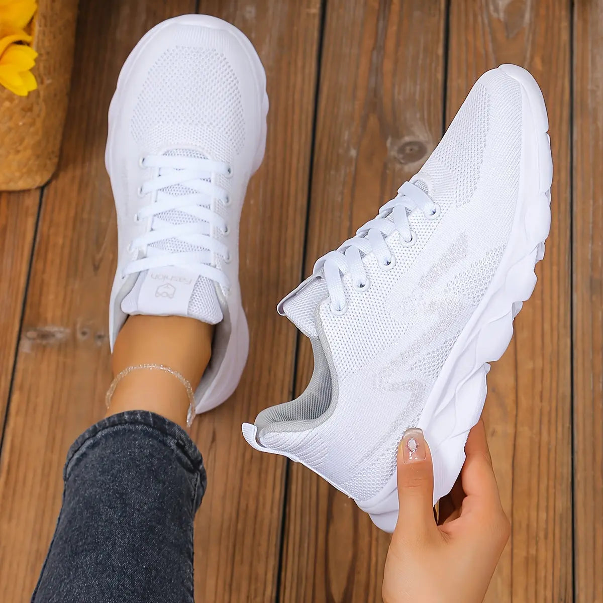 Women's Simple Breathable Tennis Sports Shoes, Lightweight And Comfortable Travel Shoes - NEXTRENDBAHRAIN