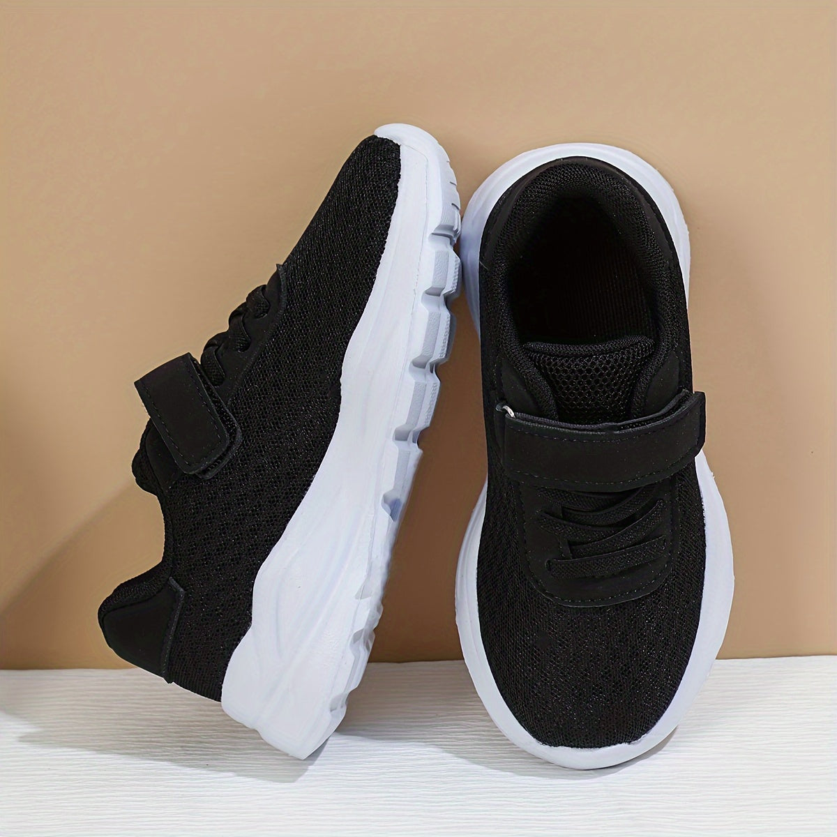 Casual Comfortable Solid Color Low Top Mesh Sneakers For Boys, Breathable Non-slip Running Shoes For All Seasons - NEXTRENDBAHRAIN