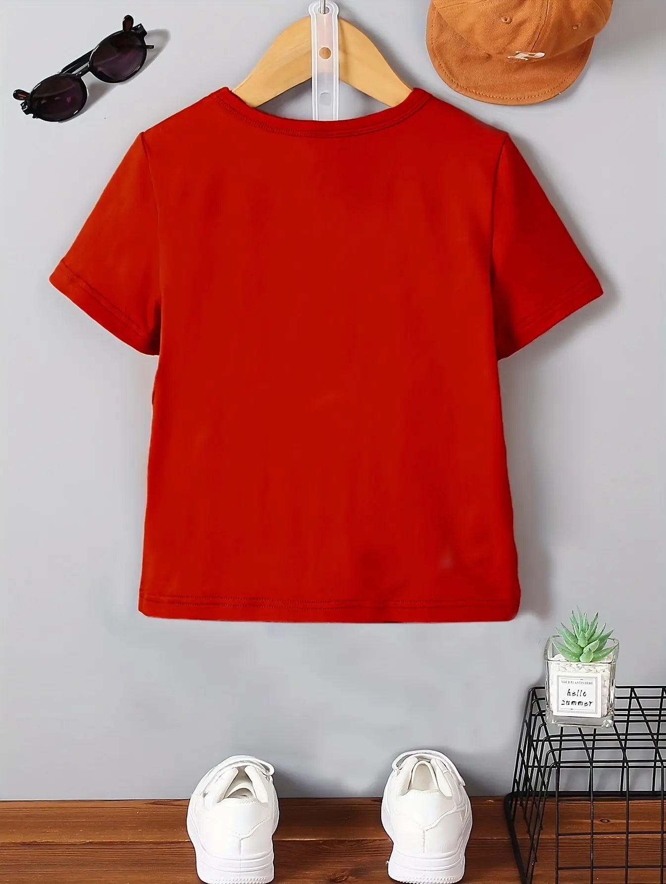 Boy's Summer Casual Short Sleeve T-Shirt - 'Just A Boy Who Loves His Mama' Print Cool Comfy Versatile Tee Gift - NEXTRENDBAHRAIN