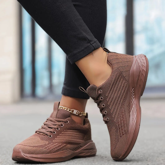 Women's Fashion Sneakers - Comfortable, Shock-Absorbing Running & Hiking Shoes With Thick Platform Sole For Height Boost - NEXTRENDBAHRAIN