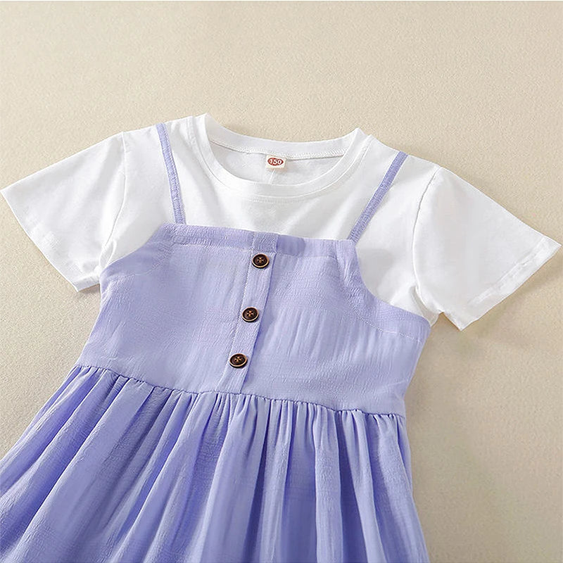 Baby Girls Dress 2024 Summer New Fashion Elegant Princess Dresses For Girls Birthday Gift Children Clothing 4 5 6 7 8 9 10 Years - NEXTRENDBAHRAIN