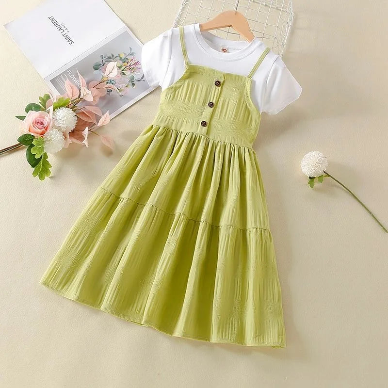 Baby Girls Dress 2024 Summer New Fashion Elegant Princess Dresses For Girls Birthday Gift Children Clothing 4 5 6 7 8 9 10 Years - NEXTRENDBAHRAIN