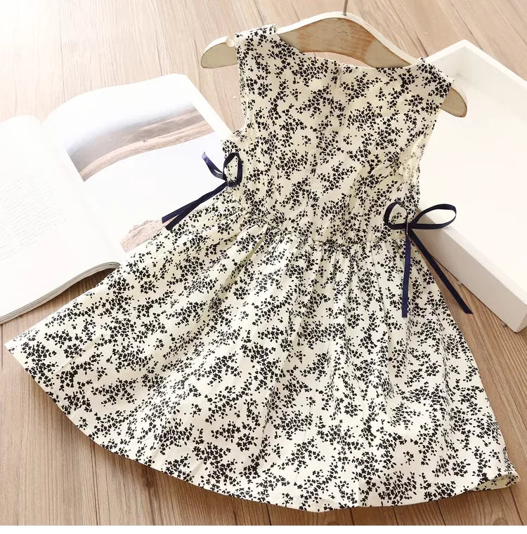 2024 Summer 3 4 5 6 8 10 12 Years Children's Elegant Princess Cotton Cute Full Floral Print Sundress Tank Kids Baby Girls Dress - NEXTRENDBAHRAIN