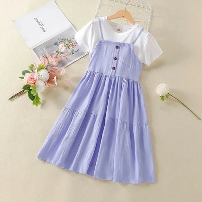 Baby Girls Dress 2024 Summer New Fashion Elegant Princess Dresses For Girls Birthday Gift Children Clothing 4 5 6 7 8 9 10 Years - NEXTRENDBAHRAIN