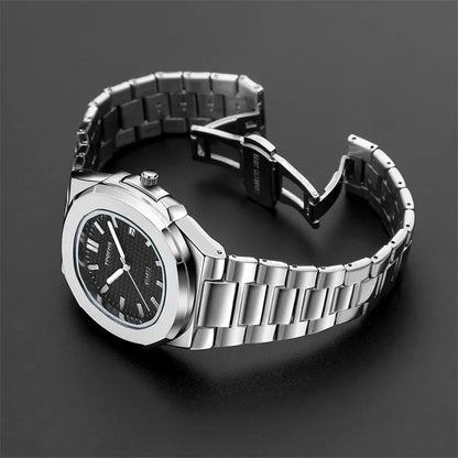 2024 Originate Luxury Watch Business Waterproof Male Clock Luminous Date Stainless Steel Square Quartz Men Watch reloj hombre - NEXTRENDBAHRAIN