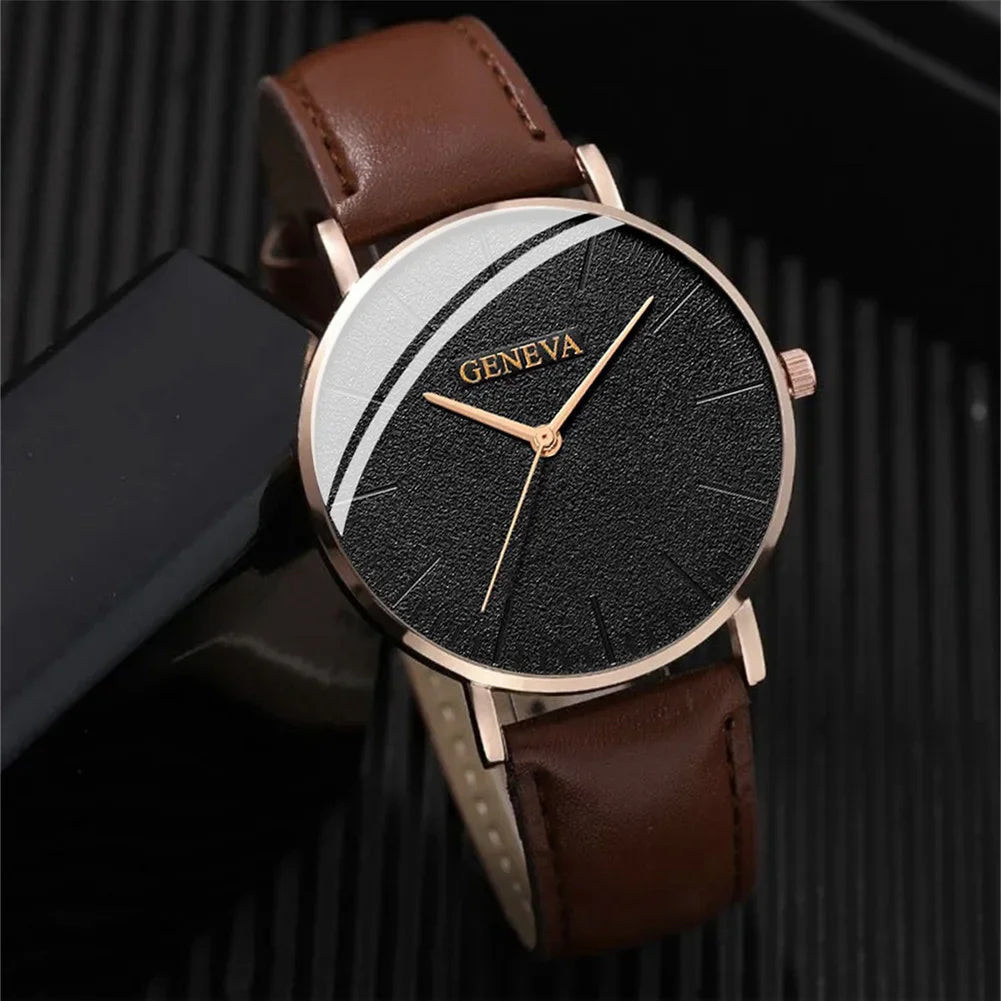 4pcs Men Watch Set Fashion Casual Business Quartz Watch Fashion Casual Bracelet Watch Set Men Sports Trend Wristwatches Relogios - NEXTRENDBAHRAIN