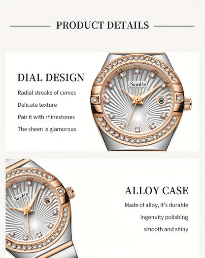 Women's Watch Exquisite Rhinestone Watch Teen Fashion Watch Fashion Watch Ideal Choice For Gifts - NEXTRENDBAHRAIN