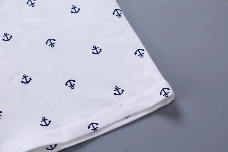 Adorable & Shorts Set for Your Little Sailor - 2pcs Baby Boys Clothes - NEXTRENDBAHRAIN