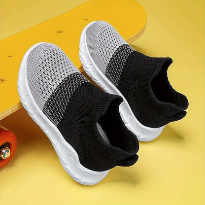 Casual Comfortable Slip On Woven Shoes For Baby Boys, Breathable Lightweight Non-slip Walking Shoes For All Seasons - NEXTRENDBAHRAIN