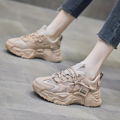 Trendy Platform Shoes, Casual Outdoor Anti-skid Walking Sneakers - NEXTRENDBAHRAIN