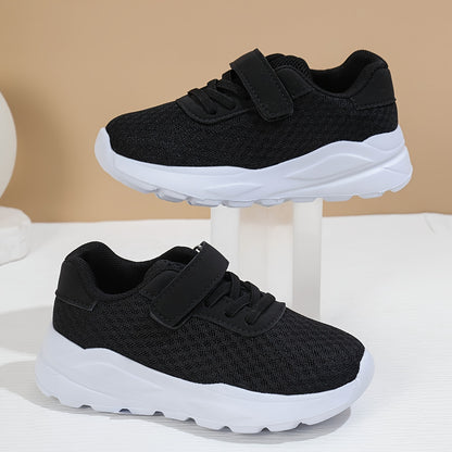 Casual Comfortable Solid Color Low Top Mesh Sneakers For Boys, Breathable Non-slip Running Shoes For All Seasons - NEXTRENDBAHRAIN