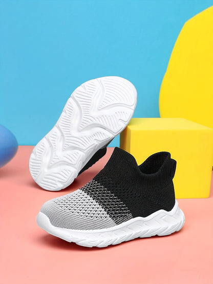 Casual Comfortable Slip On Woven Shoes For Baby Boys, Breathable Lightweight Non-slip Walking Shoes For All Seasons - NEXTRENDBAHRAIN