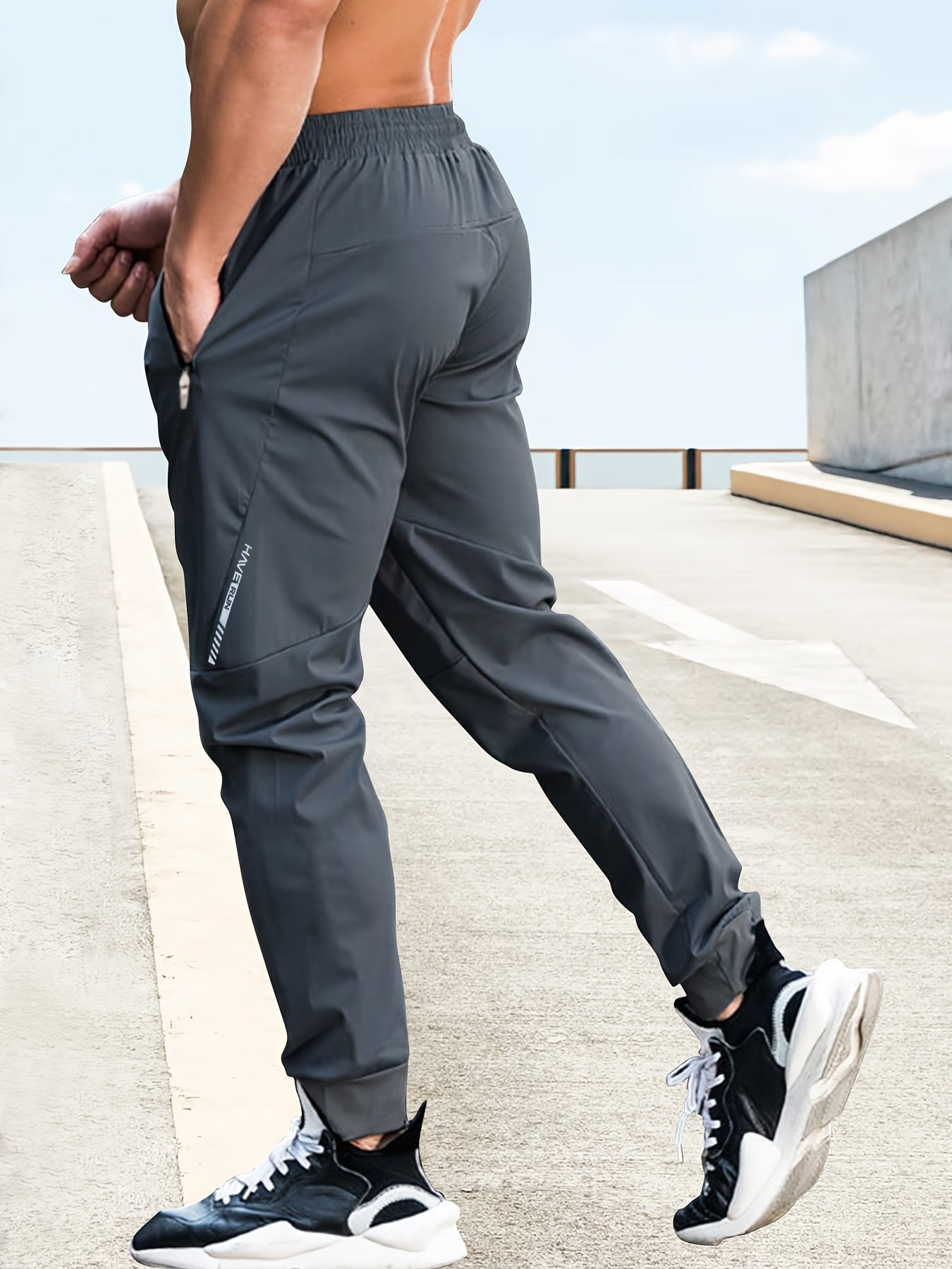 Drawstring Sweatpants Loose Fit Pants Men's Casual Joggers For Men Winter Fall Running Jogging - NEXTRENDBAHRAIN