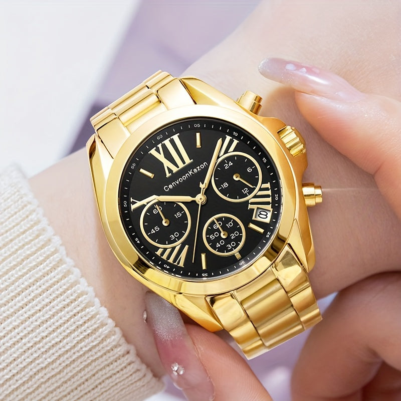 Women's Watch Luxury Stainless Steel Quartz Watch Japanese Movement Calendar Analog   Wrist Watch Date Watch - NEXTRENDBAHRAIN