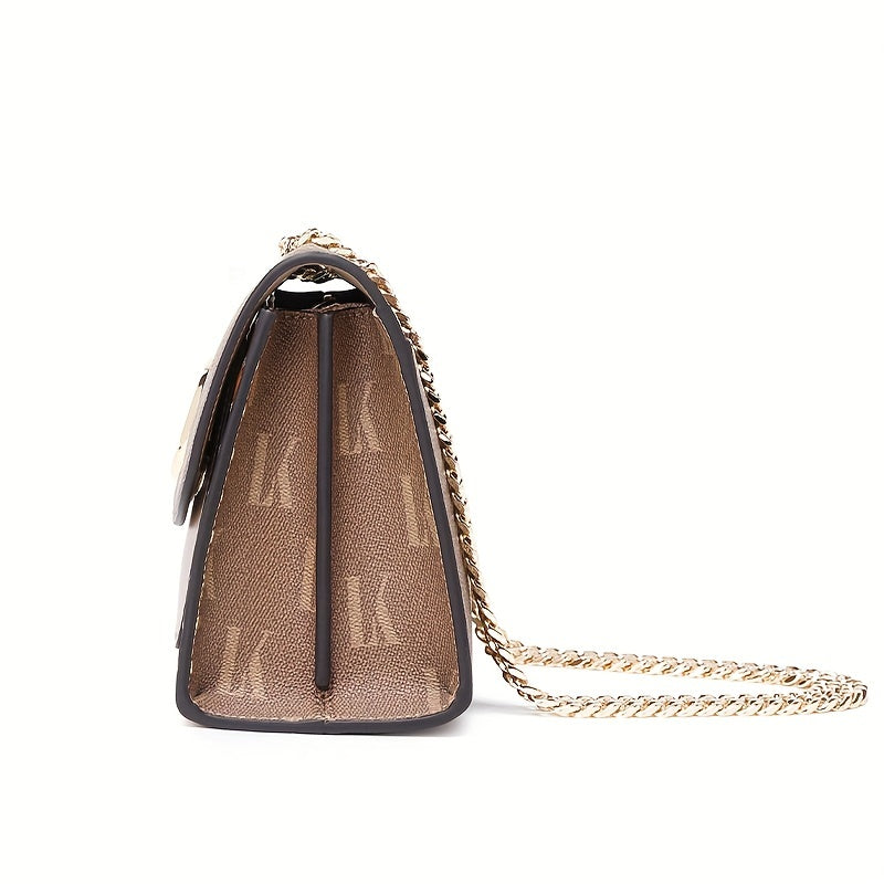 Vintage Geometric Shoulder Bag, Luxury PU Underarm Bag, Women's Classic Handbag, Crossbody Bag & Purse - NEXTRENDBAHRAIN