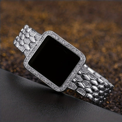 Creative Square Fish Scale Steel Band LED Electronic Student Watch For Teenagers - NEXTRENDBAHRAIN