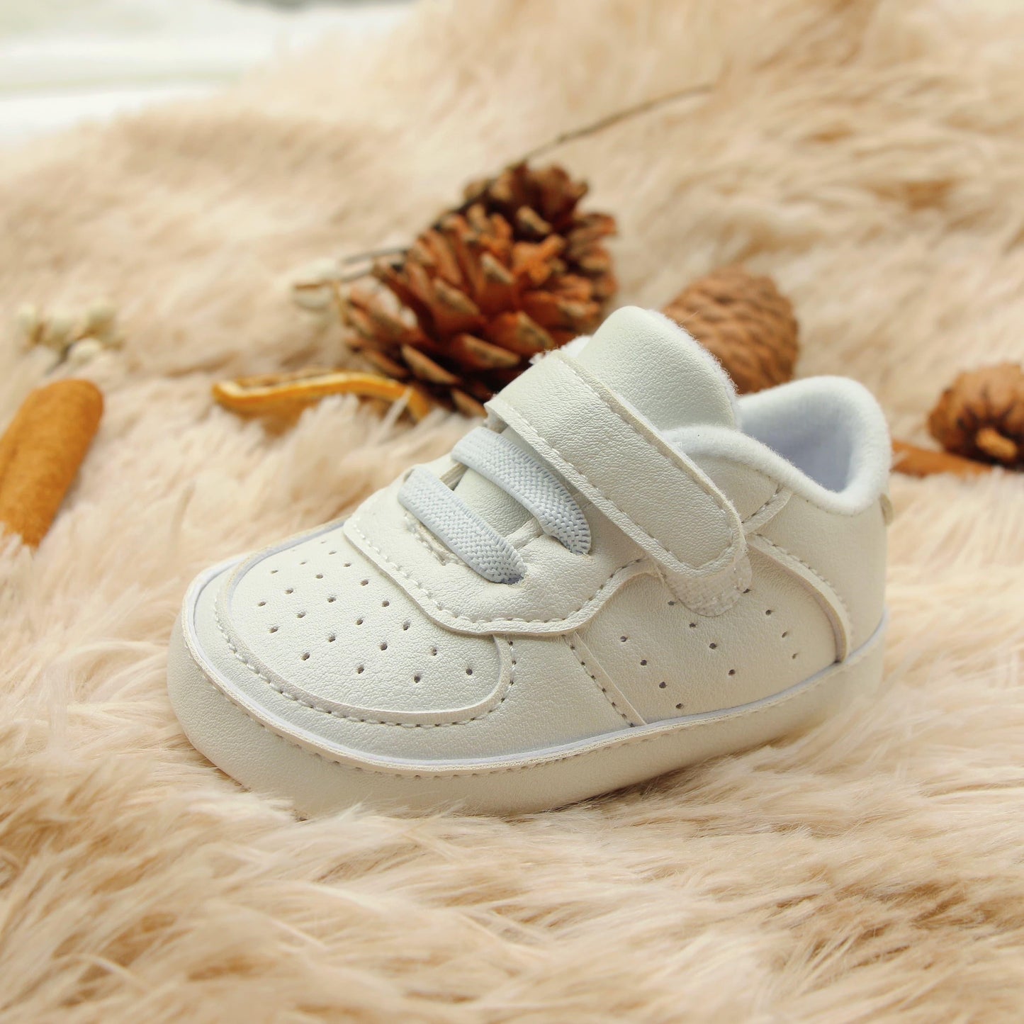 Baby Boys Toddler Hook & Loop Fastener Sneakers - Lightweight, Comfortable & Non-Slip for Indoor & Outdoor Wear! - NEXTRENDBAHRAIN