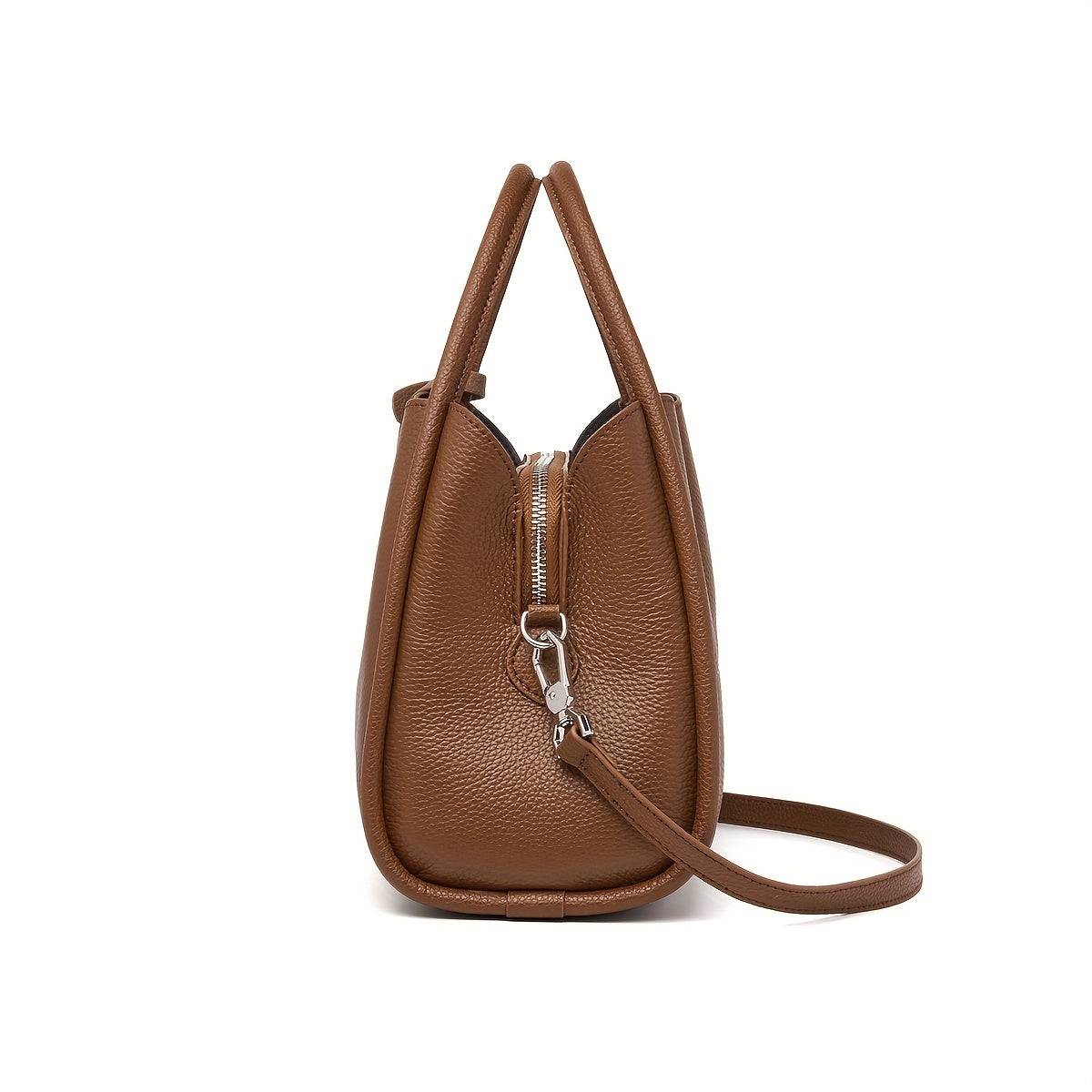 Chic 2024 Genuine Faux Leather Bucket Bag for Women - Spacious & Versatile, Adjustable Strap, Solid Color - NEXTRENDBAHRAIN